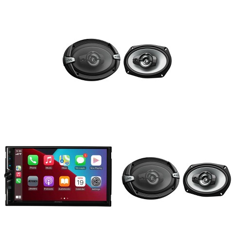 Jensen Car723w 7" Touch Screen Media Receiver + Jvc Cs-dr693 6x9 ...