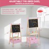 Kinder King Kids Art Easel Double-Sided Art Easel with Whiteboard and Chalkboard for Painting - 4 of 4