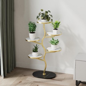 Plant Stand Indoor 5 Tier Plant Stands For 5 Plants Corner Plant Stand Tiered Plant Stands Interleaved Branch Design Tall Planter Holder Shelf - 1 of 4