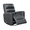 Faux Leather Swivel Glider Reclining Chair with Breathable Upholstery, Luxury Style, and Movie Chair Comfort - 2 of 4