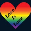 Adult Design By Humans Love Is Love Rainbow Heart Pride By ArnyaTees Tank Top - 2 of 2