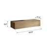 NicBex 47" Bathroom Floating Cabinet with Optional Sink,3-Door Decorative Floating Storage Cabinet for Bathroom,Natural Oak Wall Mounted Cabinet - 4 of 4