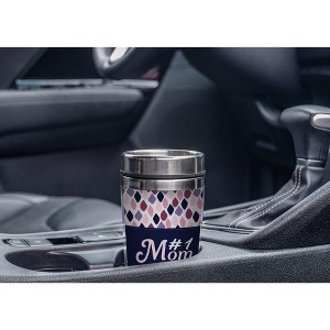 Elanze Designs #1 Mom Multicolor 17 Ounce Stainless Steel Travel Tumbler - 1 of 2