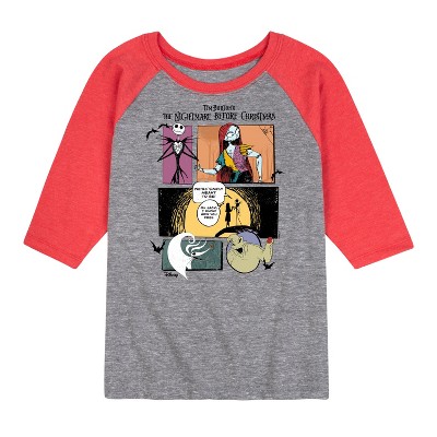 Boys' - Disney - The Nightmare Before Christmas Raglan Graphic T-Shirt