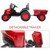 12V Electric Ride-On Tractor for Kids with Trailer - 2 of 4