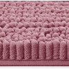 Home Mart Goods Mauve Soft Cozy Plush Chenille Bath Mat Bathroom Rug - 23"x15" - 2 of 3