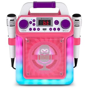 Singing Machine SML654 HDMI Groove Mini - Pink - 1 of 3