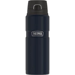 THERMOS Stainless King Vacuum-Insulated Drink Bottle, 24 Ounce, Midnight Blue - 1 of 4