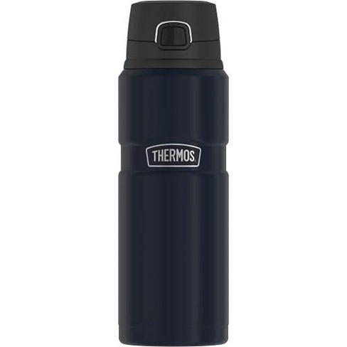 THERMOS Stainless King Vacuum-Insulated Food Jar with Spoon, 16 Ounce,  Midnight Blue