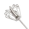 Unique Bargains 12" Semi-Automatic Loop Whisk Dishwasher Safe Stainless Steel Silver Tone Blue - 3 of 4