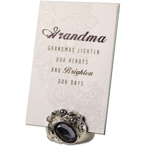 Pavilion Gift Company - Grandma - 4" x 6" Jeweled Photo Frame - Single Image Frames - 1 of 4