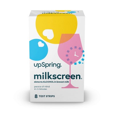 UpSpring Milkscreen for Breastfeeding - 8ct - Detects Alcohol in Breast Milk