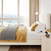homfan Four Size Bed Frame with Adjustable Headboard, Linen Upholstered Platform Bed Frame with Strong Wooden Slats, No Box Spring Needed - 3 of 4