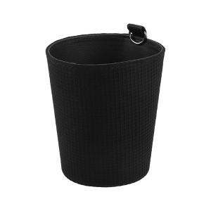 Unique Bargains Car Trash Can W/ Hook Hanging Front Rear Seats Cotton Trash Bin 1 Pc - 1 of 4