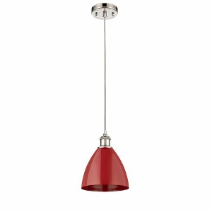 Plymouth Dome - 1 Light Cord Hung Mini Pendant In Industrial Style-11.25 Inches Tall and 7.5 Inches Wide - 1 of 1