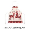 Unique Bargains Christmas Aprons Linen Black Red Green White Brown 21.65"x26.77" 1 Pcs - 3 of 4