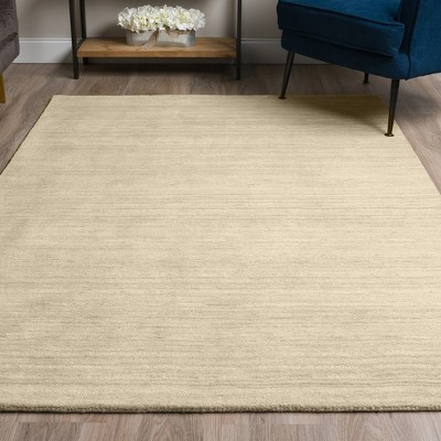 Handmade Tufted Linen & Wool Rustic Accent Rug - 3'6" x 5'6"