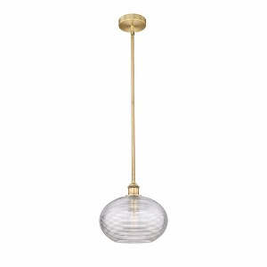 Ithaca - 1 Light Stem Hung Mini Pendant In Industrial Style-10.25 Inches Tall and 12 Inches Wide - 1 of 1