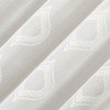 No. 918 1pc 50"x84" Ravenna Embroidered Medallion Sheer Rod Pocket Curtain Panel White - 2 of 4