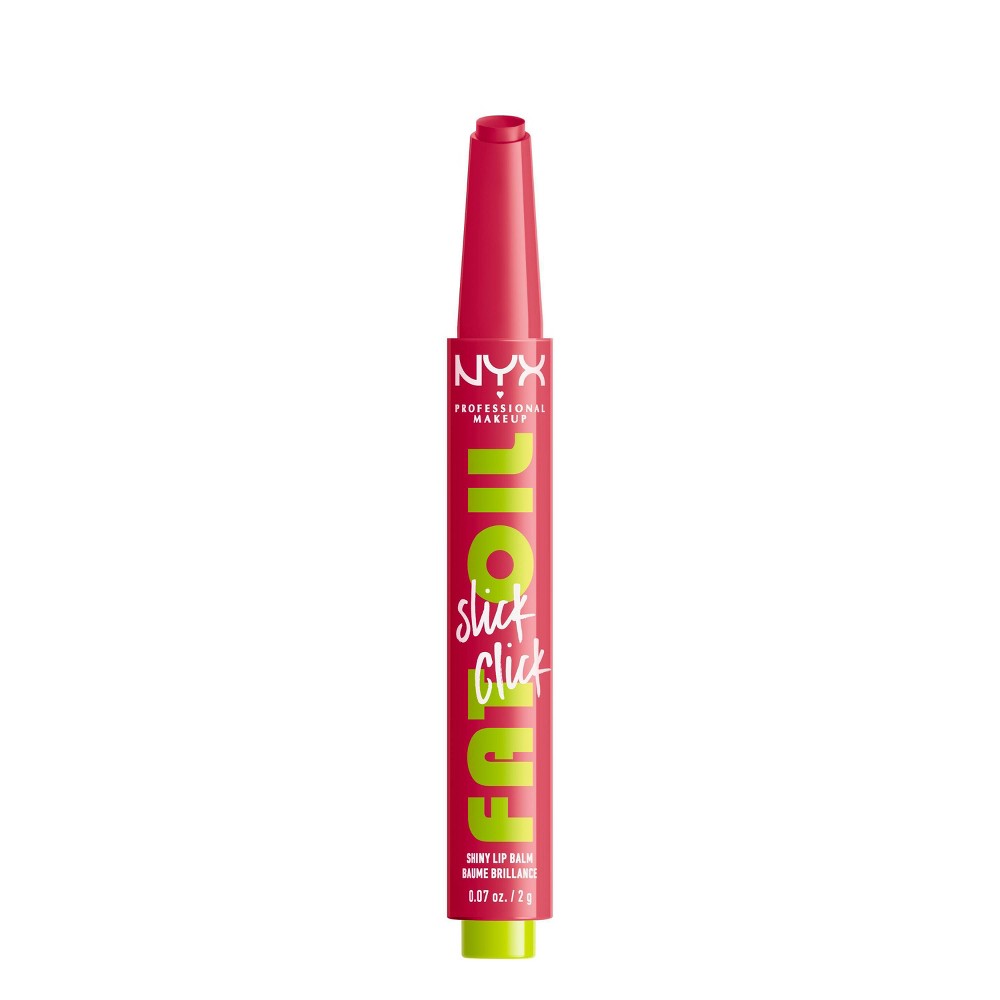 Photos - Lipstick & Lip Gloss NYX Professional Makeup Fat Oil Slick Click Tinted Lip Balm - Double Tap  