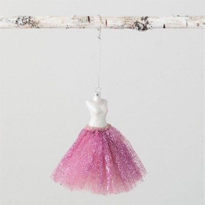 Sullivans Ballet Dress Ornament 6.5"H Pink