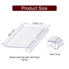 Unique Bargains Durable Removable PVC Clip-In Design Basket Label Tag Clear 100 Pcs - 2 of 4