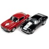 1969 Chevrolet Camaro ZLX Phase III Black w/White & 1973 Phase III Medium Red & White 1/64 Diecast Model Cars Johnny Lightning - 2 of 3