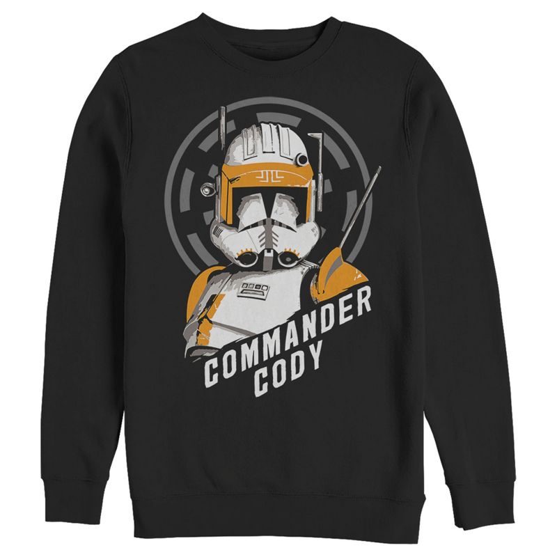 Men's Star Wars: The Clone Wars Commander Cody Bust Logo Sweatshirt, 1 of 4