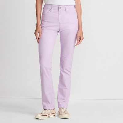 Lands' End Lands' End Women's Mid Rise Straight Leg Corduroy Pants
