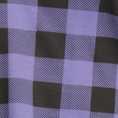 buffalo plaid - purple black long sleeve