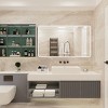BAOURE 24x32 inch Rectangular Dimmable Anti-Fog LED Wall Bathroom Iron Framed Vanity Mirror for Bathroom - 3 of 4