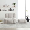 NicBex Bean Bag Chair,Beanbag Chair with Ottoman,Adult Lounge Sofa,Comfy Chair for Living Room Bedroom - 2 of 4