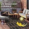 Outdoor Rug Reversible Rug, Waterproof Outdoor Plastic Straw Rug, Large Floor Mat for Camping RV Patio Backyard RV Beach Picnic - 2 of 4