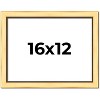 PosterPalooza | Simple Gold Picture Frame - UV Acrylic, Backing Board, Hanging Hardware Included - 2 of 4