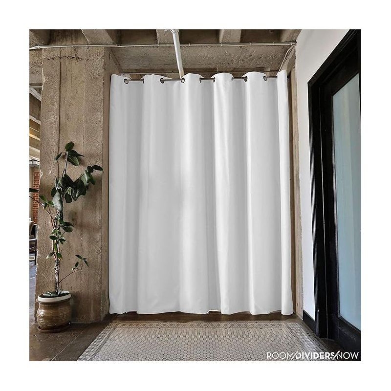 RoomDividersNow Premium Heavyweight Room Divider Curtain - White, 3 of 4