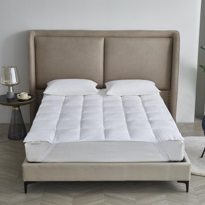 Kathy Ireland Brrr Pro Cooling Tencel Lyocell/Polyester-Filled Mattress Pad - White