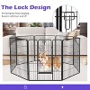 FDW Dog Playpen Pet Dog Fence 2-32 Panels  24/32/40"H Metal Dog Pen Outdoor Exercise Pen with Doors for Large/Medium /Small Dogs for RV,Camping,Yard - 4 of 4
