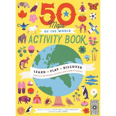 50 Maps of the World Activity Book, 11 - (50 States) by  Ben Handicott & Kalya Ryan (Paperback)
