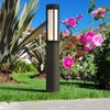 John Timberland Albion 20" High Modern Landscape Bollard Light Fixture Porch House Exterior Outside LED Bulb Low Voltage Black Aluminum Front Door - 2 of 4