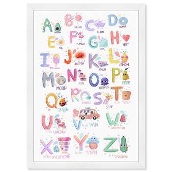 15" x 21" ABCs Cute Education and Office Framed Art Print - Wynwood Studio