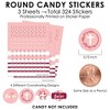Big Dot of Happiness Baptism Pink Elegant Cross - Girl Religious Party Small Round Candy Stickers - Party Favor Labels - 324 Count - 3 of 4