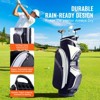 VEVOR Golf Cart Bag with 14 Way Organizer Divider Top, 36” Multiple Pockets Premium Nylon Cart Bag, Golf Bags with Handles & Dust Cover - 4 of 4