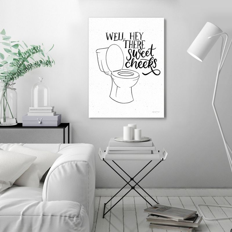 Americanflat Minimalist Motivational Bathroom Puns Iii By Becky Thorns Canvas, 3 of 7