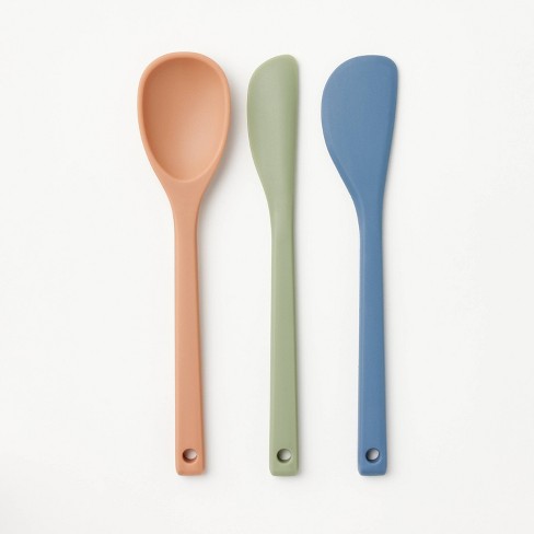 Silicone Mini Spatulas Set with Pastry Brush and Whisk, Small Kitchen Tools  Nonstick Cookware For Cooking, Baking And Serving - Mint Green - 4 Piece