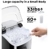 Nugget Ice Maker Countertop, Silonn Chewable Pellet Ice Machine with Self-Cleaning Function, 33lbs/24H Portable Ice Makers for Home Kitchen Office - 3 of 4