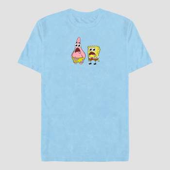 Men's Nickelodeon SpongeBob SquarePants Short Sleeve Graphic T-Shirt - Light Blue
