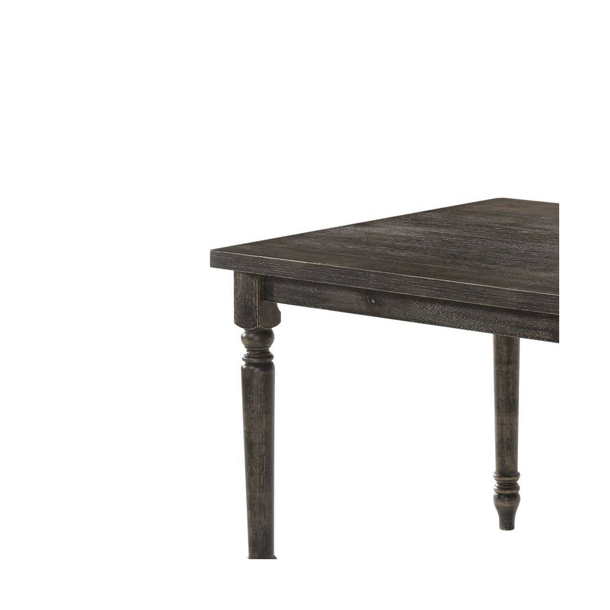 60" Claudia Li Dining Table Weathered Gray - Acme Furniture - thumbnail 4