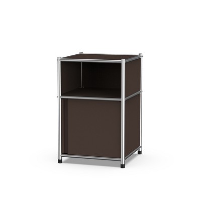 Fortune Candy 25.39'' Tall 1 Door Modular Design Metal Nightstand