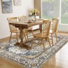 Washable Vintage Floral Area Rug for Living Room Bedroom, Soft Non Slip Floor Carpet for Dining Room Home Office - 4 of 4