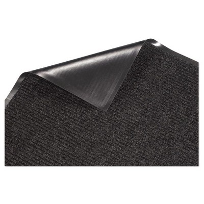 Charcoal Polypropylene Indoor Wiper Mat with Vinyl Backing, 36 x 60
